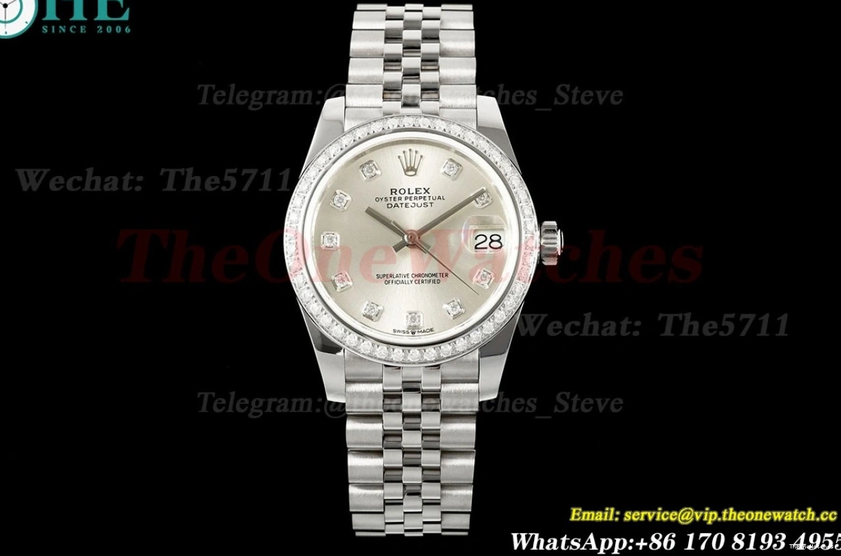 JARF Jub 31mm Silver Datejust SS SS A2236 Dia 278274 Dia 0418